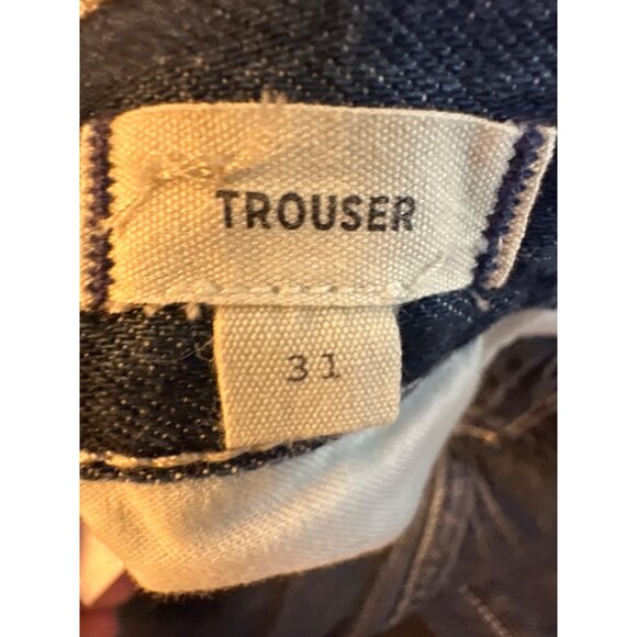 Madewell Denim Trouser Jeans Size 31 Cotton & Lyocell Womens Wide Leg - Picture 3 of 5